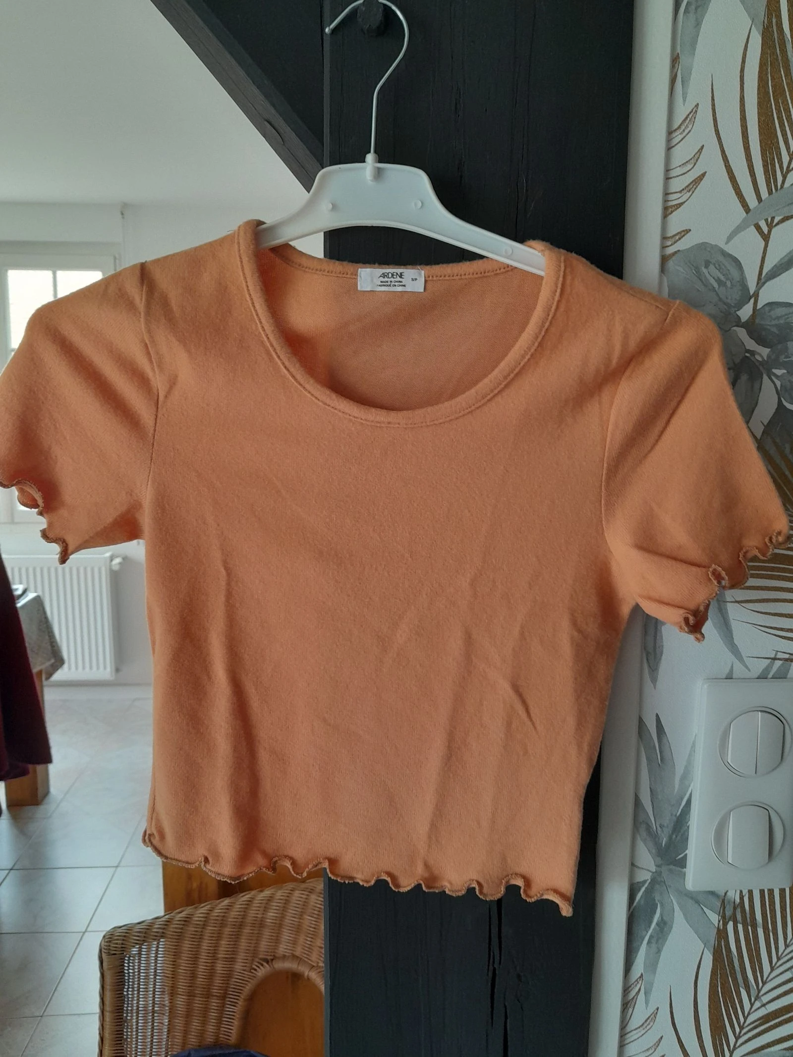 T-shirt abricot 
